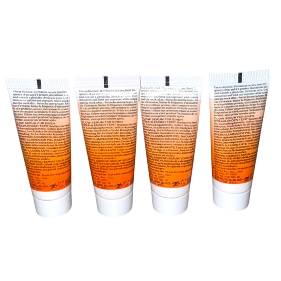 NWT Origins Ginzing Into the Glow Brightening Serum Set of 4 Travel Size 2 Fl Oz - Picture 3 of 6